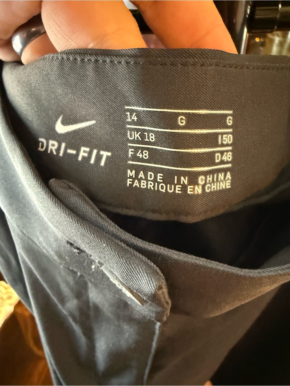 Women’s Nike Golf Shorts- Black - Picture 2 of 4